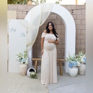 Lioness Cream Draped Dress